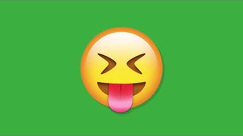 Green Screen Animated Teasing Face imoji icon   Free Chroma key Effects
