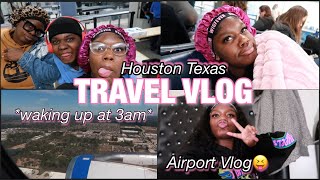 TRAVEL DAY VLOG✈ (6am Flight, Delayed Flight, Houston Texas, + More) AIRPORT VLOG 2024