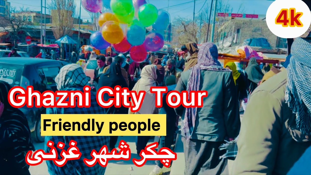 Silent Walk in Ghazni | Real City Sounds | No Talking 4k