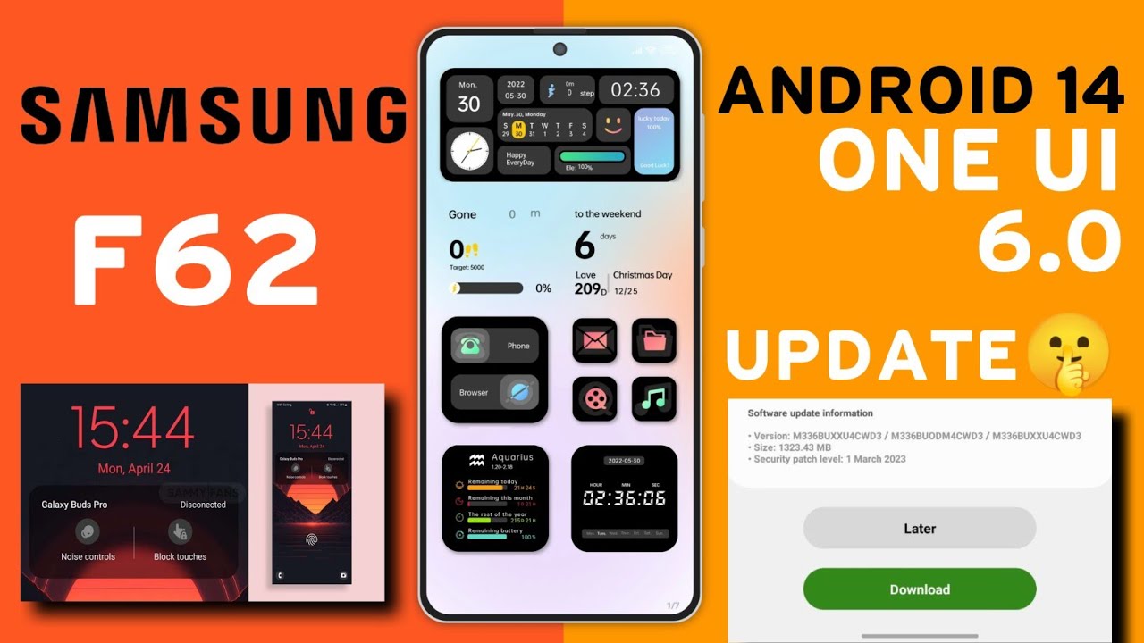 Samsung F62 OneUI 6.0 Android 14 Update🔥 Release Date New Features