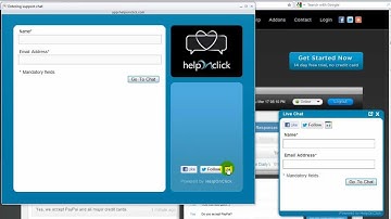 How to Integrate Social Networks - HelpOnClick live chat software