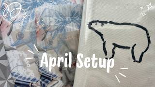 April Planner Setup | Sterling Ink | Rosey Life Planner