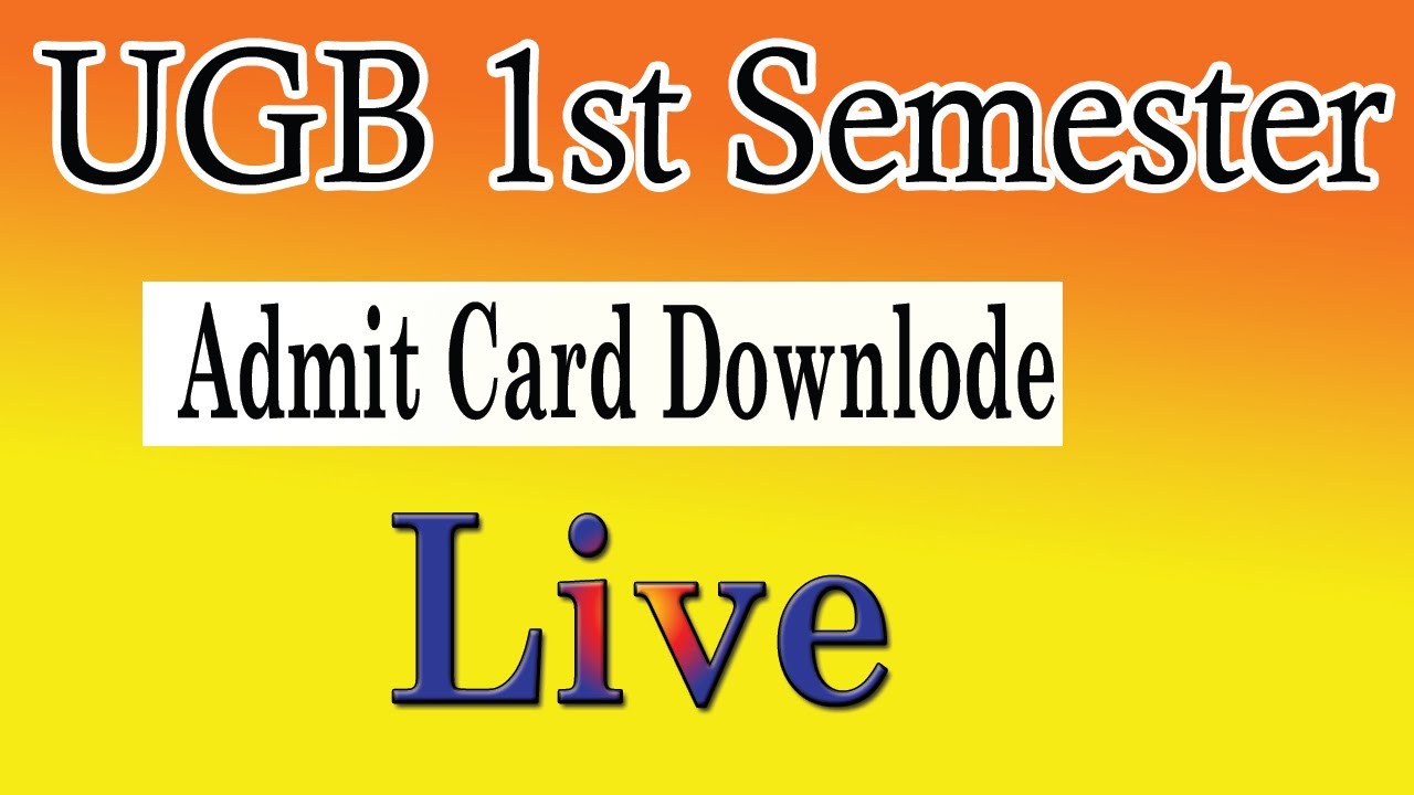 UGB 1st Semester Admit Card Downlode Process ugb exam ugb YouTube 2-big-update-ugc-net-result-date-2022-ugc-net-result-kb-aayega-ugc