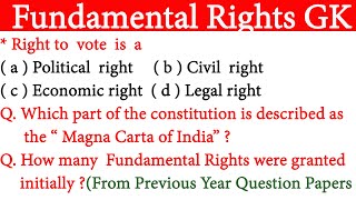Indian Polity l Fundamental Rights : indian polity GK Questions screenshot 2