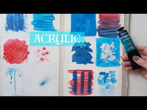 Техники акриловой живописи.  Acrylic Painting Techniques ARTSK