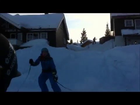 Backyard skiing
