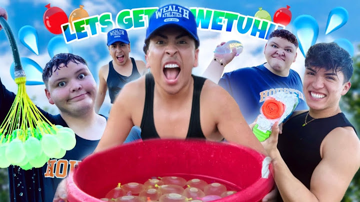 you can RUN... but you CAN'T HIDE!! WATER BALLOONS | Louie's Life