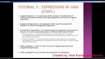 Tutorial   9 Expressions in Java (BLUEJ FOR 9th)