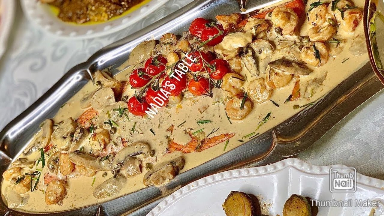 طبق سمك في الفرن بصوص راءعة للضيوف كيوجد في 30 دقيقة