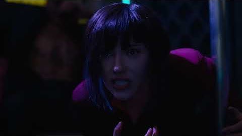 Ghost in the Shell (2017) / Nightclub Shoout / Scene enhanced to 60fps