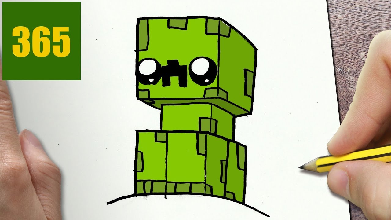 Come Disegnare Creeper Minecraft Kawaii Passo Dopo Passo Disegni Kawaii Facile Youtube