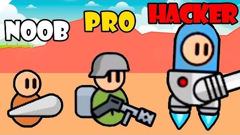 NOOB vs PRO vs HACKER in We are Warriors! Part 1
