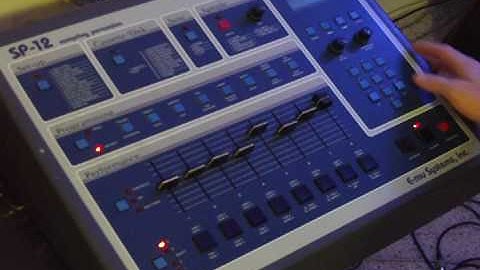 E-mu SP-12 drum machine quickie