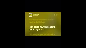 Thumbnail of Candy Paint Post Malone Lyrics #shorts #song #lyrics #candypaint #postmalone