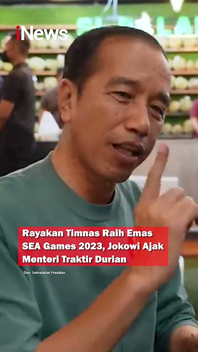Rayakan Timnas Raih Emas SEA Games 2023, Jokowi Ajak Menteri Traktir Durian #shorts #shortsvideo