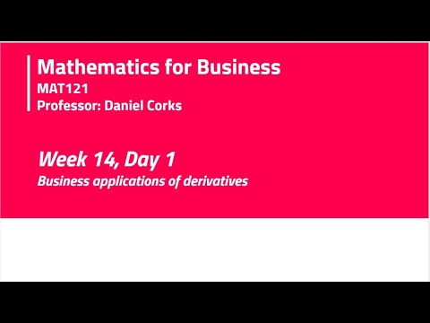 Lecture 24- Calculus (V) (W14D1)