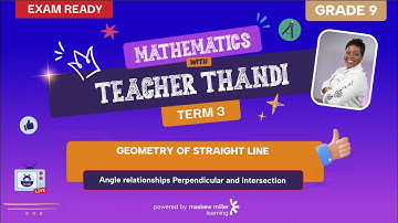 [GRADE 9] LESSON 4: Geometry of straight lines(Angle relationships Perpendicular and intersection)