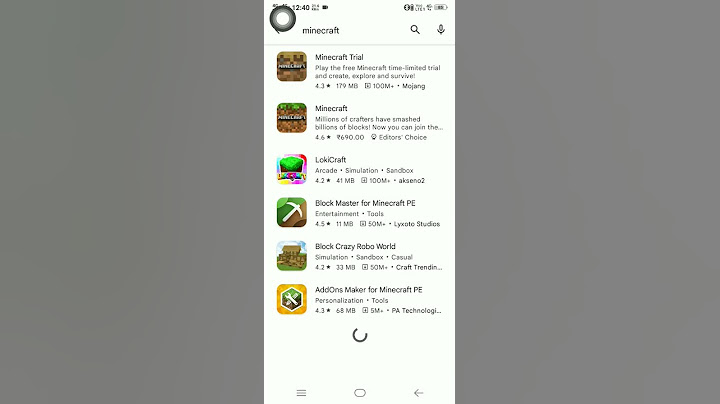 How to download Minecraft for free on Google play store