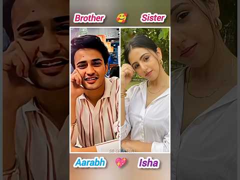 🥰cute brother and sister 💞Arabh and Isha 😘dangal tv 💕 Pati brahmachari serial#serials#trending#song
