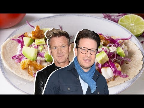 Gordon Ramsay Vs. Jamie Oliver: Who Has The Best Taco Recipe? | Celebrity Snackdown | Delish