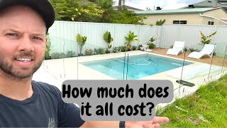 BEFORE & AFTER Pool installation | how much it cost | backyard makeover