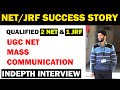 Nta ugc net mass communication success story how to qualify net  jrf in mass communication 