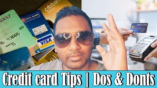 Credit card Tips | Dos and Donts | Advantages | Mistakes | How to Avoid Paying Fees