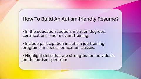 How To Build An Autism-friendly Resume? - Answers About Autism