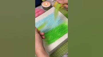 Needle Felt Painting Tutorial | Step-by-Step Felting Art for Beginners #mariacallarytoys #diy