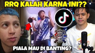 MSC Telah Usai, Ini Tanggapan XIN Sebab KALAHNYA RRQ, Juara Tapi KOK EMOSI?? - React Tiktok #41