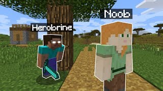 JE TROLL UN NOOB AVEC HEROBRINE !! (il a flippé)