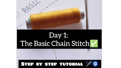 "Day 1: The Basic Chain Stitch"#AariWork #Embroidery#new#yt#MaggamWork #Aari #DIY #Stitching #Crafts