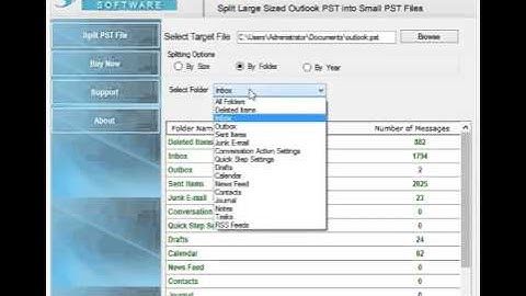 split pst pro to Split large sized PST files