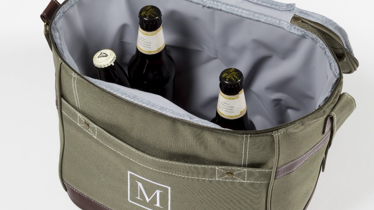 Personalized Insulated Canvas 12 Pack Beer Cooler Bag - YouTube