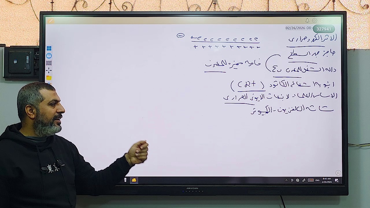 شرح الأثر الكهروحراري و حل علي الملف الدائري