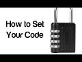 Tekbox padlocks  how to set a code