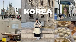 KOREA VLOG2023🇰🇷ไปเกาหลีช่วงดอกไม้บาน ʕ”̮ॽु⋆⁺₊ คาเฟ่, ร้านอาหาร, lotte world (6วัน 5คืน) / KARNMAY