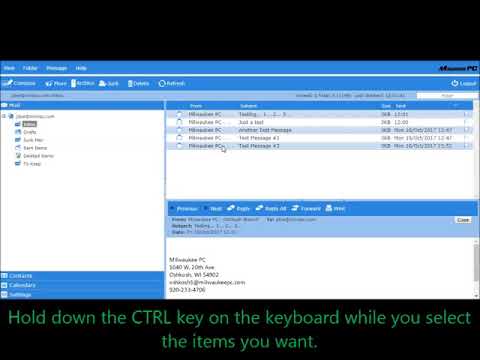 MPC Webmail - CTRL Multi- Select (Tip)