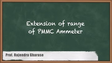 Extension of range of PMMC Ammeter | Electromechanical | GATE Electrical and Electronics Measurement