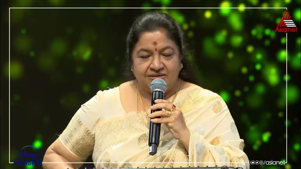 #ArupathinteNiravilKSChithra ലോകം മുഴുവൻ സുഖം പകരാനായ് വാനമ്പാടിയുടെ ആലാപനം