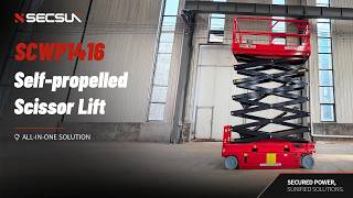 SECSUN 16m Working Height Scissor Lift Platform for Efficient High-Altitude Operations