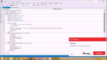 Insert,Delete,Select And Update In  Vb.Net Using Class Part -2