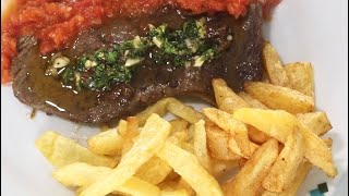 Delicioso ¡BISTEC  con PAPAS FRITAS! 🍟| Como hacer un bistec suave, al estilo de JGQ