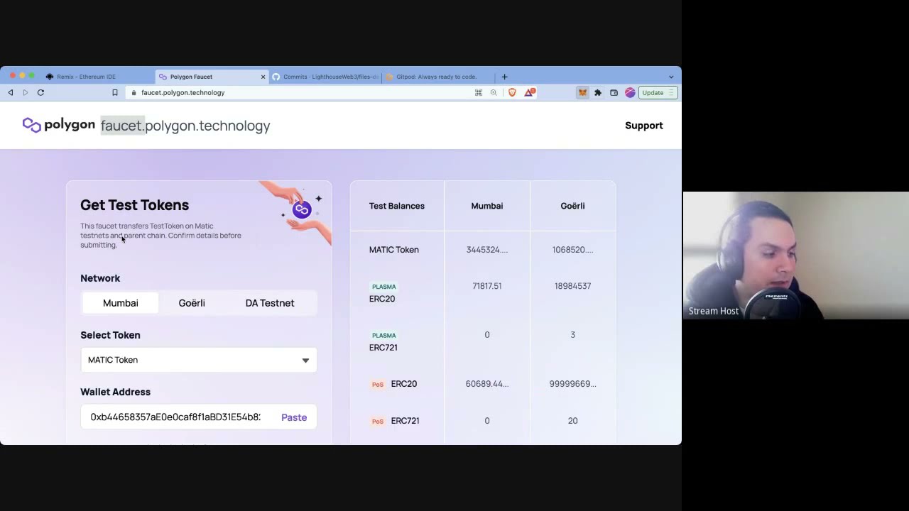 EPPR - Polygon - Mumbai Tokens - Faucet / Grifo - ¿Cómo obtener MATIC Gratis para la red de pruebas?