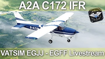 P3Dv4.5 A2A C172 VATSIM IFR Jersey to Cardiff