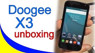 Doogee X3. Распаковка бюджетного смартфона.