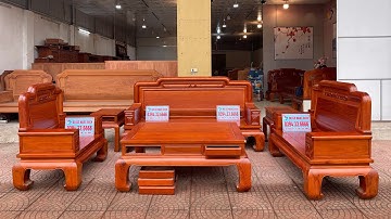 Bộ Ghế Chân 16 Quốc Sắc Thiên Hương | Gỗ Hương Nam Mỹ