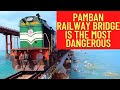 Train crossing pamban bridge