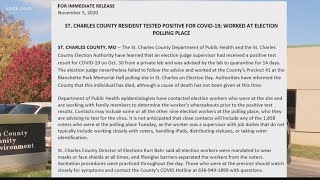 'Why did they make this choice' | St. Charles County poll worker tested positive for COVID-19, worke