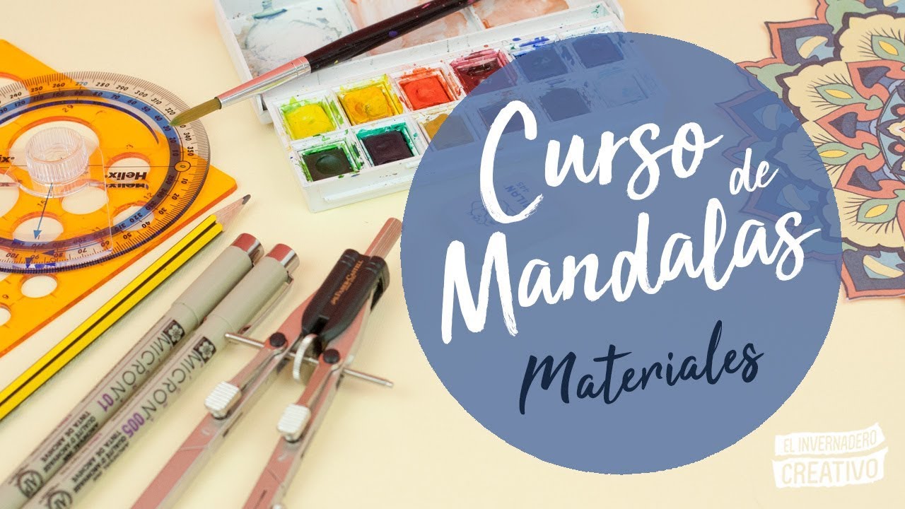 Curso de mandalas 2/7 - Materiales necesarios para hacer un mandala